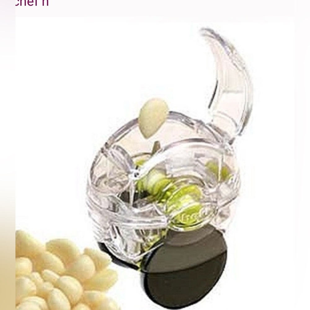 NEW Williams Sonoma Chef'n Garlic Zoom XL Garlic Chopper - Clear & Lime Green - Picture 5 of 6